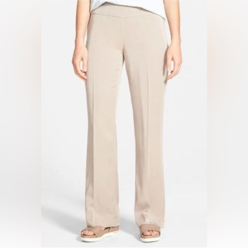 Eileen Fisher Cream Straight Leg Pants